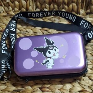 New Kuromi Purple Kids Crossbody Bag with Cartoon Design